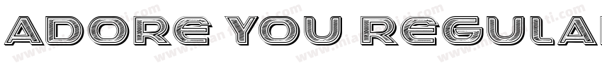 Adore You Regular字体转换